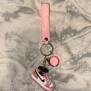 NWT Pink Nike Jordan Keychain